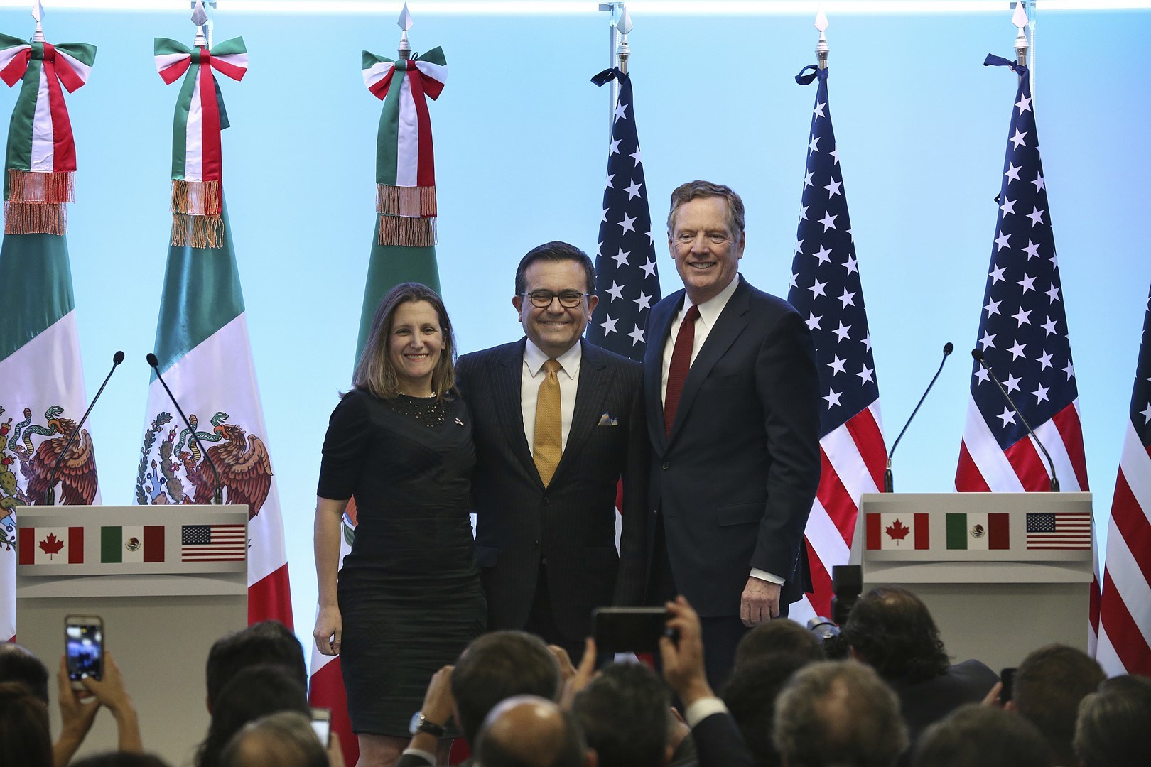 Chrystia Freeland, Ildefonso Guajardo Villarreal, Robert Lighthizer