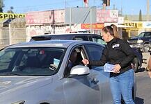 Refuerza Policía Municipal seguridad en la entrada al norte de la ciudad para recibir visitantes