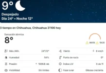 Fresco amanecer en primavera, inicia el día con 9°C