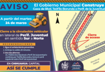 Cerrará Municipio lateral del periférico de la Juventud por obras de la Gaza de Incorporación