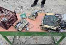 Exhiben fragmentos de misiles de EU cerca de escuela iraní