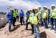 Supervisan Bonilla y DESEC avances en puentes de La Nogales y Aldama