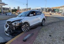 Se le atraviesa peatón a medio Periférico de la Juventud y se estrella