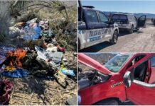 Hallan narcocampamento, autos calcinados y pick up robada en Ojinaga