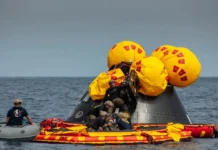 Los astronautas de Artemis II amerizan, concluyendo así su histórico viaje alrededor de la Luna