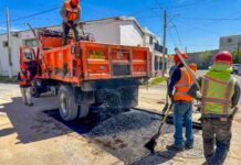 TRABAJA JMAS EN BACHEO TRAS REPARACIONES HIDRÁULICAS