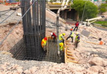 Avanza Municipio con las cimentaciones de la Gaza de incorporación