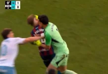 Agrede Andrada a rival en España