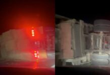 Volcó tráiler en carretera a Juárez