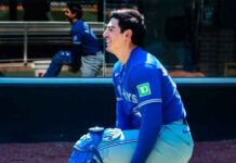 Debuta Brandon Valenzuela como catcher de los Blue Jays