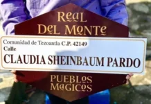 Nombran ‘Claudia Sheinbaum’ a calle en Mineral del Monte