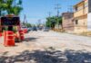 Trabajará JMAS en el bacheo de la calle Montebello tras la construcción de línea de agua tratada