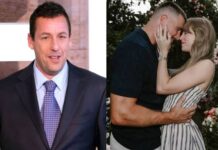 Adam Sandler ofició la boda de Swift y Kelce