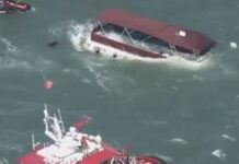 Incendio en embarcación frente a San Francisco deja un desaparecido y 17 rescatados