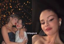 Los millonarios aretes que Selena Gómez usó en la cena de ensayo previa a la boda de Taylor Swift