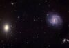 Galaxias formadas en línea recta y sin materia oscura