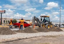 Concluye JMAS bacheo en Talamás Camandari tras desviación de línea de agua potable