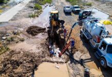 Repara JMAS fuga de agua potable registrada en pozo 216