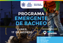 Atenderá Municipio once zonas con bacheo este lunes 17 de agosto