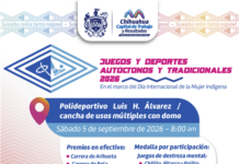 Invita Municipio al evento de Juegos y Deportes Autóctonos y Tradicionales en el Polideportivo Luis H. Álvarez