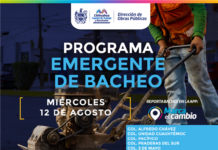 Doce zonas tendrán bacheo este miércoles 12 de agosto: Municipio