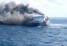 Incendio de ferry en Indonesia dejó 5 muertos y 41 desaparecidos