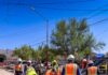 Avanza JMAS con repavimentación de calle Sagu tras trabajos del colector Nadadores