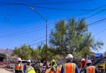 Avanza JMAS con repavimentación de calle Sagu tras trabajos del colector Nadadores