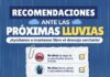 JMAS EMITE RECOMENDACIONES POR PRONÓSTICO DE LLUVIAS
