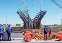Arranca hoy instalación del gran arco de la nueva gaza