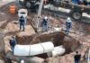 Avanza JMAS Chihuahua con trabajos de reubicación en conducción de El Sauz
