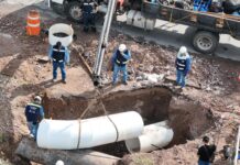Avanza JMAS Chihuahua con trabajos de reubicación en conducción de El Sauz