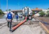 Apoya JMAS con retiro de agua acumulada en avenida Las Torres, bajo el puente Centauro