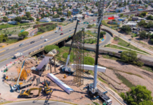 Coloca Municipio nueva estructura metálica de más de 20 metros en Gaza Atirantada