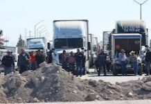 Manifestación de transportistas terminó a la medianoche
