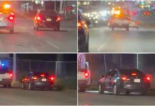 Persigue Policía Vial a automovilista por el Periférico