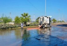 Retira JMAS más de 5 millones de litros de agua del puente Centauro