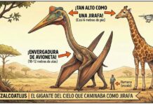 ¿Cómo volaba un monstruo del tamaño de una jirafa?